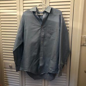 The Elk Shops by Holbrook men button up blue shirt, 17